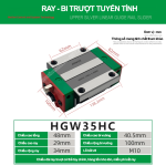 Con trượt vuông bản rộng HGW30HC (Bi trượt vuông – Hiwin type)