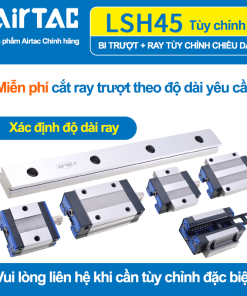 Con trượt vuông cao tải bản rộng thân dài LSH45BK-F1L-N-E-PO1 ( HGW45CA Gá trên )