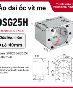 Áo đai ốc Vít me DSG25H