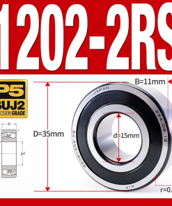 Vòng bi - bạc đạn tự lựa 1203-2RS  (Phớt cao su - 17*40*12 mm)