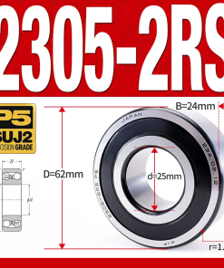 Vòng bi - bạc đạn tự lựa 2305-2RS  (Phớt cao su - 25*62*24 mm)