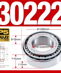 Vòng bi côn 1 dãy bi - bạc đạn bánh xe 30222  (Kích thước -  110*200*41 mm)