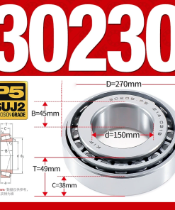 Vòng bi côn 1 dãy bi - bạc đạn bánh xe 30230  (Kích thước -   150*270*49 mm)