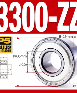 Vòng bi - bạc đạn 3300-ZZ  (Phớt kim loại - 10*35*19 mm)