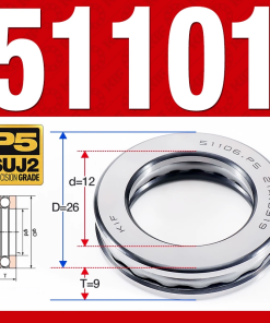 Vòng bi - bạc đạn 51101 (Chặn trục - 12*26*9 mm)