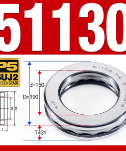 Vòng bi - bạc đạn 51130 (Chặn trục - 150*190*31 mm)