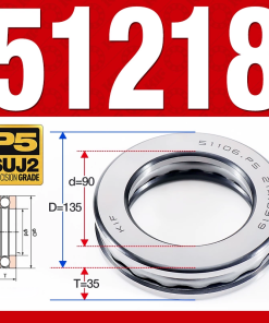 Vòng bi - bạc đạn 51218 (Chặn trục - 90*135*35 mm)