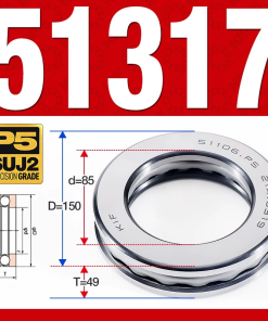 Vòng bi - bạc đạn 51317 (Chặn trục - 85*150*49 mm)
