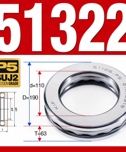 Vòng bi - bạc đạn 51322 (Chặn trục - 110*190*63 mm)