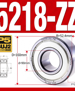 Vòng bi - bạc đạn 5218-ZZ  (Phớt kim loại - 90*160*52,4 mm)