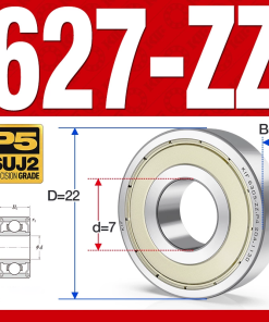 Vòng bi - bạc đạn mini  627-ZZ (Phớt kim loại -  7*22*7 mm)