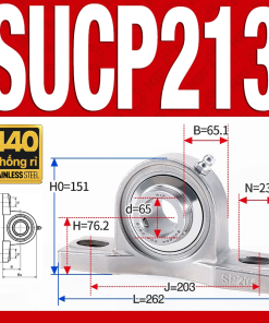 Gối đỡ vòng bi SUCP213 (Inox 440C - Đường kính trong 65 mm)