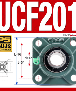 Gối đỡ vòng bi UCF201 (Tiêu chuẩn - Đường kính trong 12 mm)