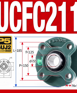 Gối đỡ vòng bi UCFC211 (Tiêu chuẩn - Đường kính trong 55 mm)