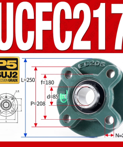 Gối đỡ vòng bi UCFC217 (Tiêu chuẩn - Đường kính trong 85 mm)