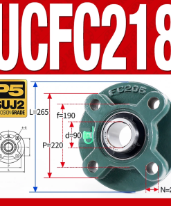 Gối đỡ vòng bi UCFC218 (Tiêu chuẩn - Đường kính trong 90 mm)