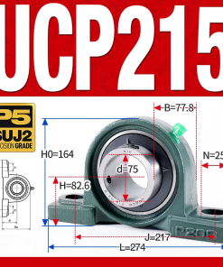 Gối đỡ vòng bi UCP215 (Tiêu chuẩn - Đường kính trong 75 mm)