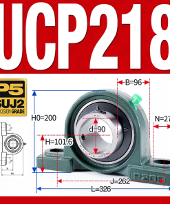 Gối đỡ vòng bi UCP218 (Tiêu chuẩn - Đường kính trong 90 mm)