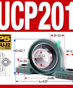 Gối đỡ vòng bi UCP201 (Tiêu chuẩn - Đường kính trong 12 mm)