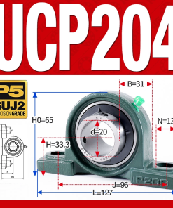 Gối đỡ vòng bi UCP204 (Tiêu chuẩn - Đường kính trong 20 mm)