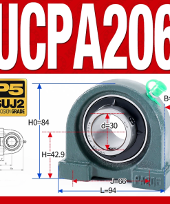 Gối đỡ vòng bi UCPA206 (Tiêu chuẩn - Đường kính trong 30 mm)