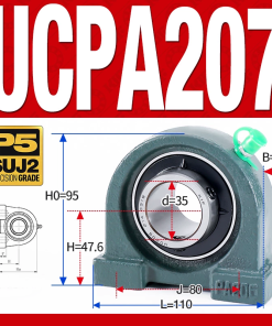 Gối đỡ vòng bi UCPA207 (Tiêu chuẩn - Đường kính trong 35 mm)