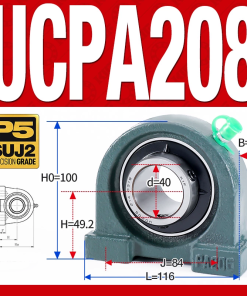 Gối đỡ vòng bi UCPA208 (Tiêu chuẩn - Đường kính trong 40 mm)