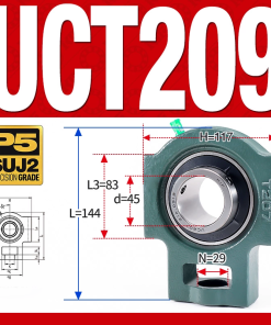 Gối đỡ vòng bi UCT209  (Tiêu chuẩn - Đường kính trong 45 mm)