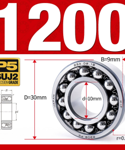 Vòng bi - bạc đạn tự lựa 1200 (Bi cầu - 2 dãy -  10*30*9 mm)