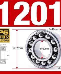 Vòng bi - bạc đạn tự lựa 1201 (Bi cầu - 2 dãy - 12*32*10 mm)