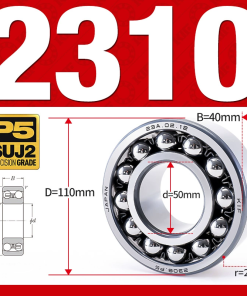 Vòng bi - bạc đạn tự lựa 2310 (Bi cầu - 2 dãy - 50*110*40 mm)