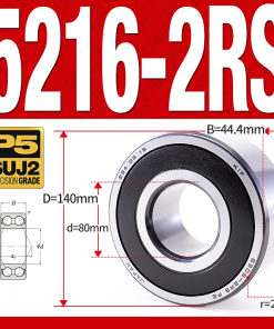 Vòng bi - bạc đạn 5216-2RS  (Phớt cao su - 80*140*44.4 mm)