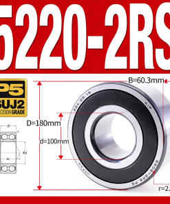 Vòng bi - bạc đạn 5220-2RS  (Phớt cao su - 100*180*60.3 mm)