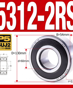 Vòng bi - bạc đạn 5313-2RS  (Phớt cao su - 65*140*58,7 mm)