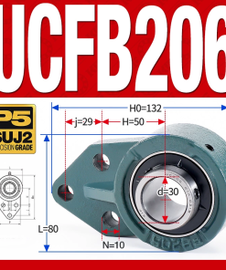 Gối đỡ vòng bi UCFB206 (Mỏng nhẹ - Đường kính trong 30 mm)