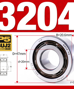 Vòng bi - bạc đạn 3204 (Không phớt -  20*47*20.6 mm)