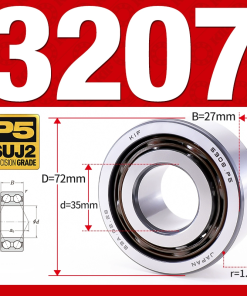 Vòng bi - bạc đạn 3207 (Không phớt -  35*72*27 mm)