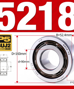 Vòng bi - bạc đạn 5218 (Không phớt - 90*160*52,4 mm)