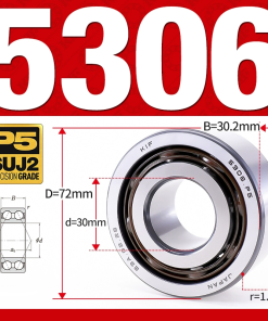 Vòng bi - bạc đạn 5306 (Không phớt - 30*72*30.2 mm)