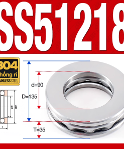 Vòng bi - bạc đạn SS51218 (Chặn trục - Inox 304 - 90*135*35 mm)