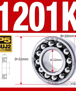 Vòng bi - bạc đạn tự lựa 1201K (Lỗ côn - 12*32*10 mm)