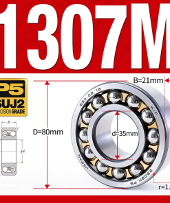 Vòng bi - bạc đạn tự lựa 1307M (Chịu nhiệt - vòng cách bi Đồng - 35*80*21 mm)