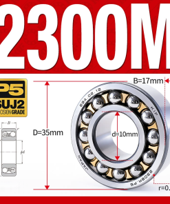 Vòng bi - bạc đạn tự lựa 2300M (Chịu nhiệt - vòng cách bi Đồng - 10*35*17 mm)