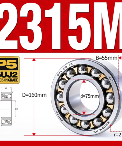 Vòng bi - bạc đạn tự lựa 2318M (Chịu nhiệt - vòng cách bi Đồng - 90*190*64 mm)