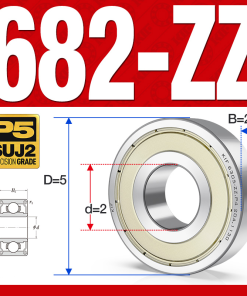 Vòng bi - bạc đạn  682-ZZ (Phớt kim loại - 2*5*2.3 mm)