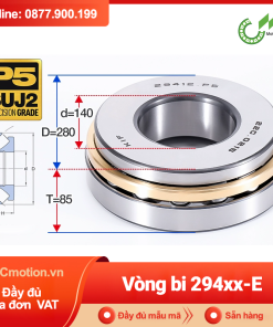 Vòng bi đĩa bay chặn trục - bạc đạn cà na chặn trục 29448E (lồng cách bi Thép -  240*440*122 mm)