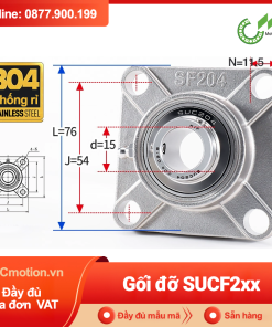 Gối đỡ vòng bi Inox 304 SSUCF 2xx