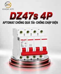 DZ47s 4P Aptomat Tép (MCB) Chống Quá Tải – Chống Chập Điện Delixi