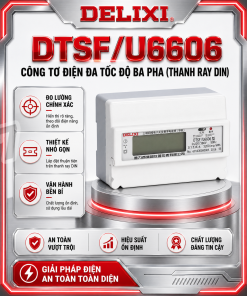DTSF/U6606 công tơ điện đa tốc độ ba pha (thanh ray DIN)