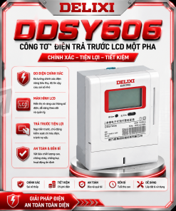 DDSY606 công tơ điện trả trước LCD một pha